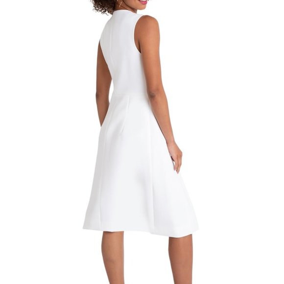 Black Halo White Manta Dress 4, 8 - Picture 2 of 3